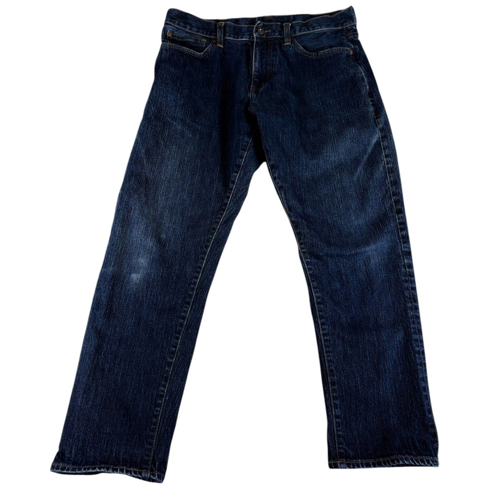 Brooks Brothers Jeans Mens 36x30 Blue Denim Dark Wash Casual Rugged Straight Leg